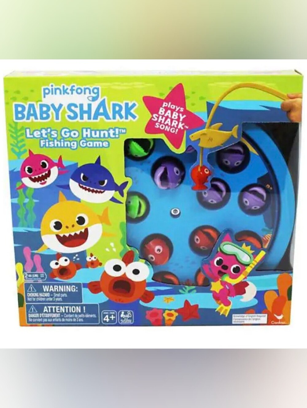 Pinkfong Baby Shark Let's Go Hunt Fishing Game - Plays the Baby Shark Song